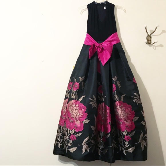 Eliza J Dresses & Skirts - Eliza J “Jersey & Floral Jacquard Ballgown”.